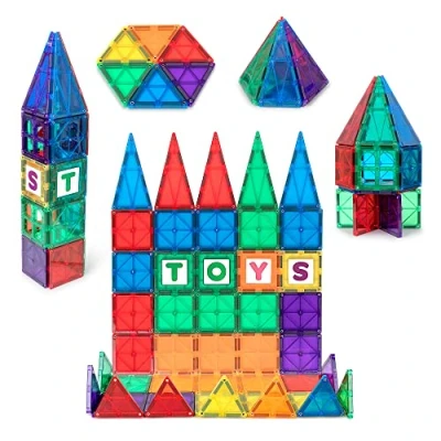 Afbeelding van Playmags 3D Magnetische Tegels Set 60 Delige
