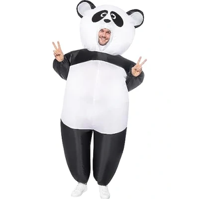 Afbeelding van FUNIDELIA Opblaasbaar Panda Kostuum voor volwassenen Ons Size