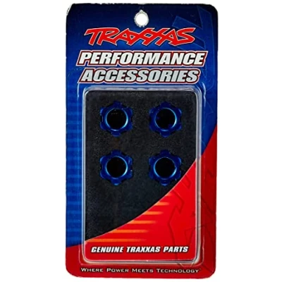 Afbeelding van Wheel nuts, splined, 17mm (blue anodized) (4)