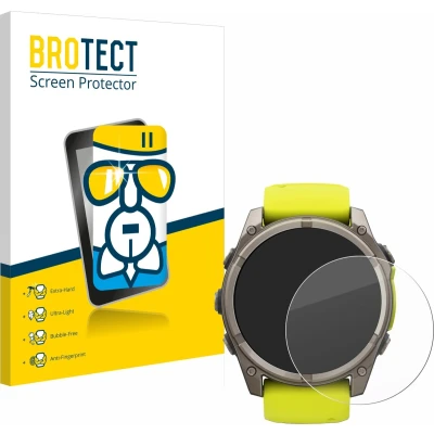 Afbeelding van BROTECT Screenprotector voor Garmin Fenix 8 Solar (51 mm) Folie Beschermfolie Beschermglas transparant