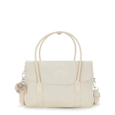 Image de Kipling SUPERWORKER S Sac à bandoulière, sacs pour ordinateur, Beige Pearl (Blanc)