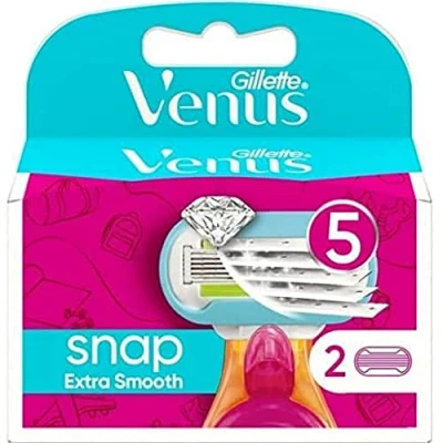 Afbeelding van Gillette Venus extra gladde snap scheermesjes voor dames, 2 stuks reservemesjes