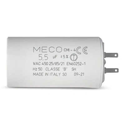 Afbeelding van Condensator 5,5 µF speciaal SOMFY rolluik met kleine kabelschoenen 2,8 mm