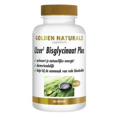 Afbeelding van Ijzer Bisglycinaat Plus 180 Veganistische Capsules