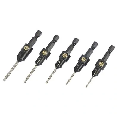 Afbeelding van Trend Snappy Set van 5 frezen en boren voor schroeven gauge nr. 4 tot 12, snelontgrendeling, de voorgaten in één handeling, SNAP/CS/set
