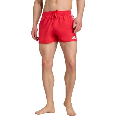 Afbeelding van adidas Sportswear 3 Stripes Zwemshorts Pure ruby white, Heren, Maat: Small, white