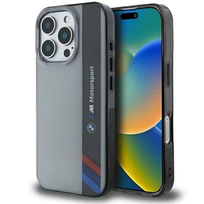 Afbeelding van BMW, Beschermhoes Geschikt voor Apple iPhone 16 Pro IML Motorsport Collectie, Grijs