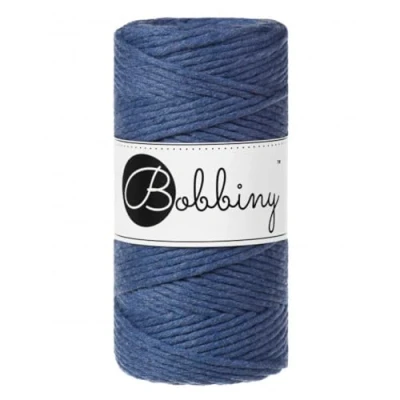Afbeelding van Bobbiny Macramétouw, gekamd, regular 3 mm (jeans), 100 m