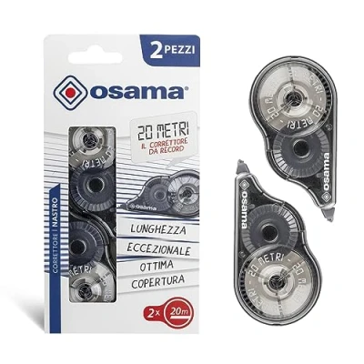 Afbeelding van Osama S.p.A. 20 METRI correctietape, wit, OW 230226, 2 stuks (1 stuk)