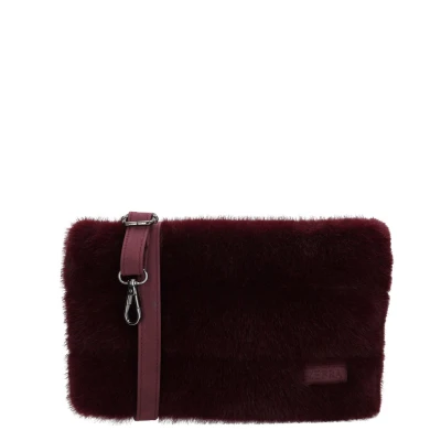 Afbeelding van Zebra Trends Emma Schoudertas Crossbodytas Bont Fur Bordeaux rood