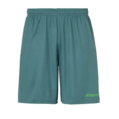 Afbeelding van Uhlsport Center Basic Short Heren Donkergroen / Fluo Groen Maat: XXL
