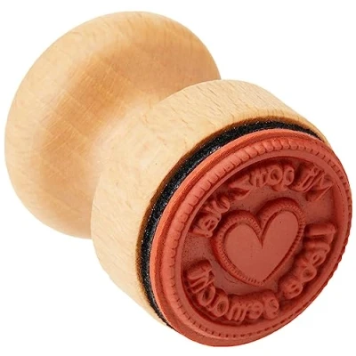 Afbeelding van Rayher Hobby 28855000 stempel met liefde, diameter 3 cm