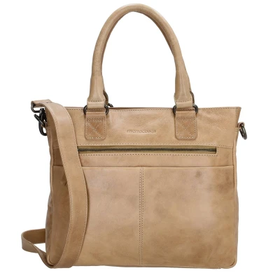 Afbeelding van Micmacbags Porto Handtas II taupe Damestas