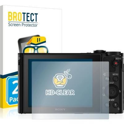 Afbeelding van BROTECT Screenprotector voor Sony Cyber Shot DSC HX90V Folie Beschermfolie transparant (2 Stuks)