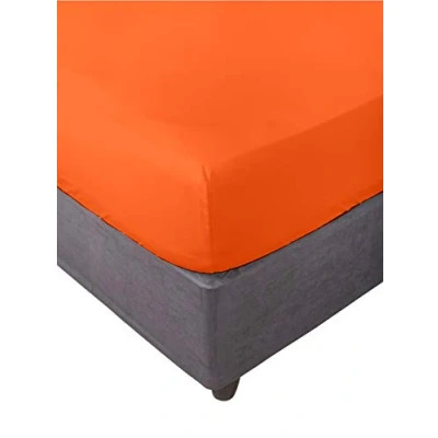 Afbeelding van Miracle Home Hoeslaken, elastisch, voor bedden, 135 cm, oranje