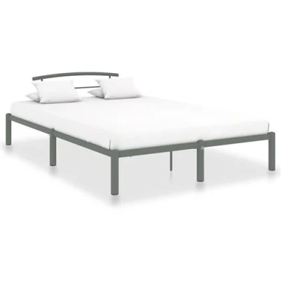 Afbeelding van Bedframe metaal grijs 120x200 cm
