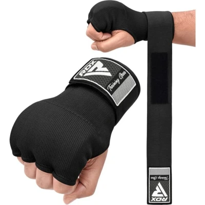 Afbeelding van RDX Sports IS2 Inner Gloves Binnenhandschoenen Katoenen handschoen en halfverband met Bandage Kleur: Zwart Maat: L