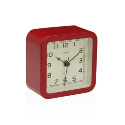 Afbeelding van Bordsklocka Versa Alvo Rood Plastic 4,5 x 8,5 cm