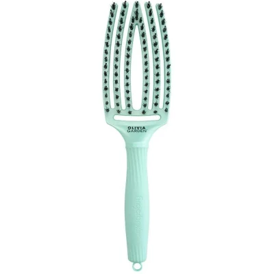 Afbeelding van Olivia Garden Finger Iconic Boar &amp; Nylon Arctic Teal Borstel 1stuks