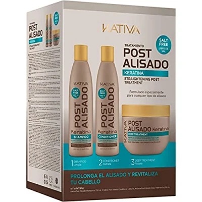 Afbeelding van Hair Straightening Treatment Kativa 3 Pieces
