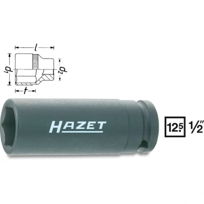 Afbeelding van HAZET 900SLG 22 Kracht dopsleutelinzet 1/2 (12.5 mm)