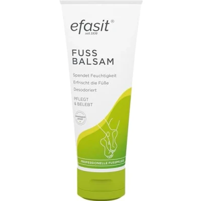 Afbeelding van efasit Voetbalsem: rijke hydraterende verzorging voor droge voeten met jojoba en rozemarijnolie, smeerwortel kamille, voedt verstevigt de voeten, 75 ml