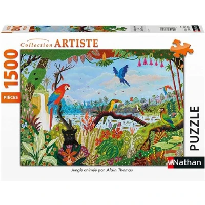 Image de Nathan Puzzle 1500 Pieces Jungle Animée/Alain Thomas Adultes Et Enfants Des 14 Ans De Qualité Supérieure 12000942