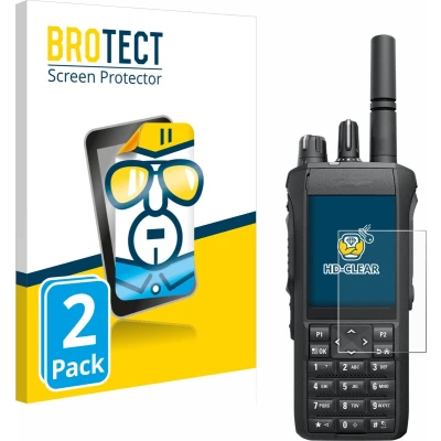 Afbeelding van BROTECT Screenprotector voor Motorola Mototrbo R7 Folie Beschermfolie transparant (2 Stuks)