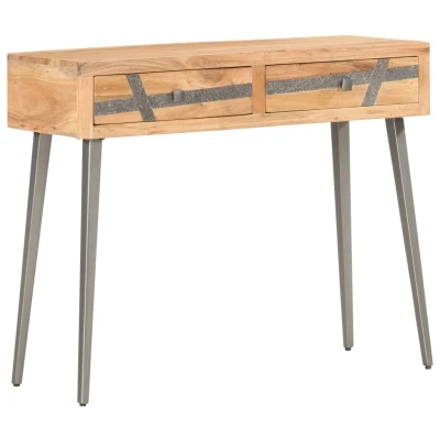 Afbeelding van Wandtafel 90x30x75 cm massief acaciahout