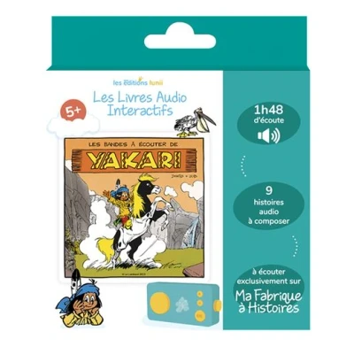Image de Coffret livre audio Lunii Les bandes à écouter de Yakari pour conteuse Ma Fabrique Histoires