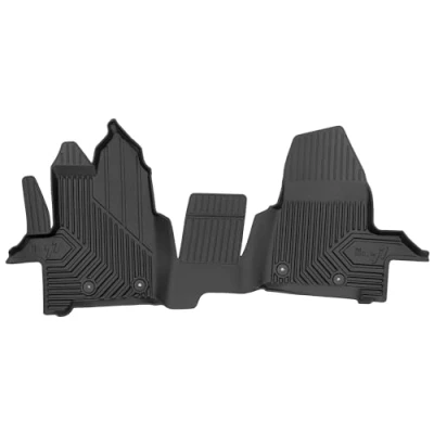 Afbeelding van M MOTOS Rubberen vloermatten voor Ford Transit Custom 2012 2021 Verbeter uw reiscomfort met de zwarte antislip mat Auto nr. 77 automat alle weersomstandigheden auto&#039;s, bescherming Contr