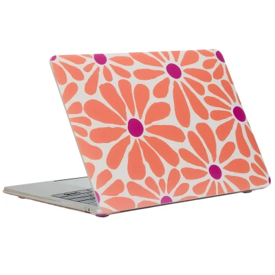 Afbeelding van Laptop Cover Geschikt voor MacBook Pro 14 inch (2023) M3 chip / (2021) A2442 A2918 A2779 imoshion Design Orange Flower Connect