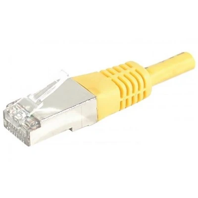 Image de Cordon RJ45 patch SSTP CAT 6 Jaune 0,50 m