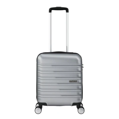 Afbeelding van American Tourister Flashline EasyJet Spinner Handbagage in het vliegtuig, maat XS, 35 x 45 20 cm, 23 l, 2,20 kg, Zilver (Sky Silver), S, handbagage,