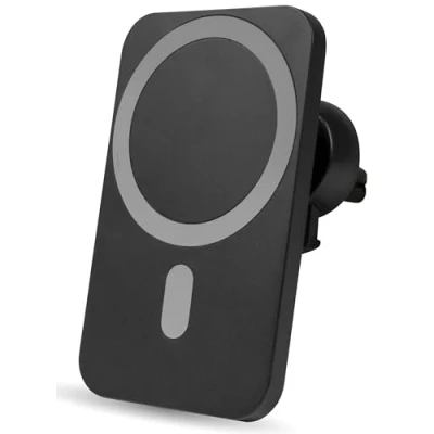 Afbeelding van Nuvance Telefoonhouders Auto Geschikt voor MagSafe iPhone 12/13/14/15 Telefoonhouder met Draadloze Oplader Magnetische Autohouders Zwart