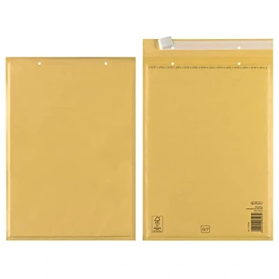 Afbeelding van Herlitz 10 x beschermhoes met zelfklevende achterkant, bruin