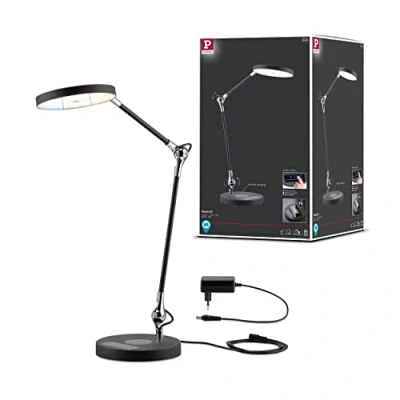 Image de Paulmann Numis Qi Lampe de Table w/Qi Wireless Charging Noir