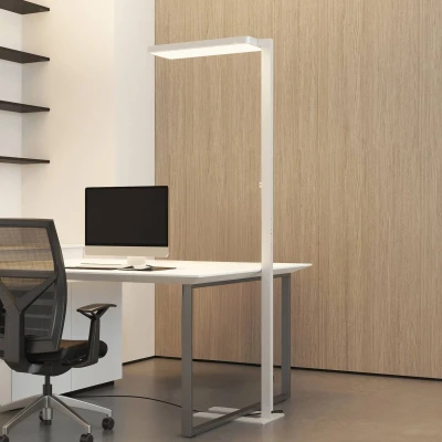 Afbeelding van Arcchio Vloerlampen met dimmer 2lichts Staal, aluminium, polycarbonaat H: 195 cm wit Inclusief lichtbronnen