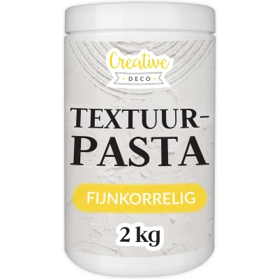 Afbeelding van Creative Deco Structuurpasta 2 kg Wit Pasta Voor Kunstprojecten Acrylverf Eenvoudig te Gebruiken met een Spatel 3D effecten, Structuren, Texturen