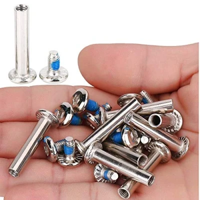 Afbeelding van VGEBY1 10 stuks skating inline skate schroeven wiel schroef ijzer vervanging wielas wielen (31 mm) inliner