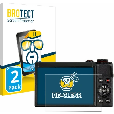 Afbeelding van BROTECT Screenprotector voor Canon PowerShot G7 X Mark III Folie Beschermfolie transparant (2 Stuks)