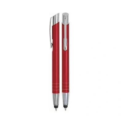 Afbeelding van WPRO Toccara 2 in 1 balpen en styluspen, voor smartphone tablet, dunne punt 3D touchscreen, rood