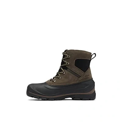 Afbeelding van Sorel Buxton LACE WP Snowboots Black, Heren, Maat: 43.5, Black Leer en textiel