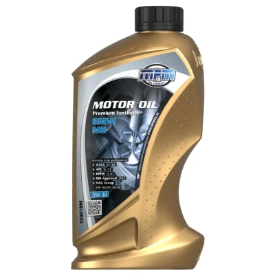 Afbeelding van Mpm Premium Synthetic BMW / MB 5W 30 1L Motorolie 05001BM VOLKSWAGEN: Golf 7, 5, Polo IV Hatchback, BMW: 3 Saloon, Touring, 1 Hatchback