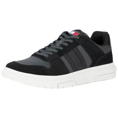 Afbeelding van Tommy Jeans THE Brooklyn Sneakers laag, Heren, Maat: 45, Black Leer