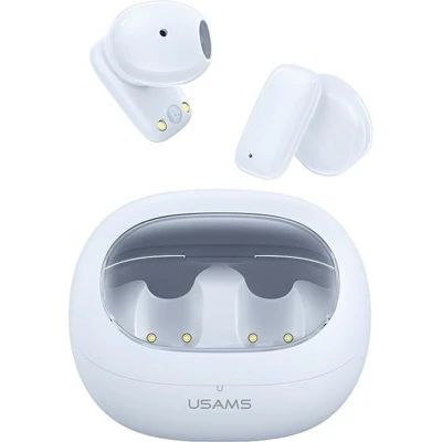 Afbeelding van USAMS Bluetooth 5.3 TWS TD serie hoofdtelefoon draadloos wit/wit BHUTD01 (TD22)