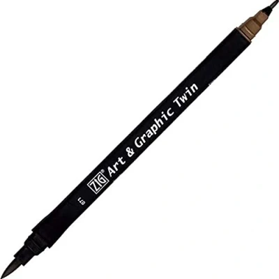 Afbeelding van ZIG Art &amp; Graphic Twin Tip brush marker Mid Brown