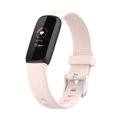 Afbeelding van Fitbit Luxe Sportbandje met gesp Maat: Large Licht roze