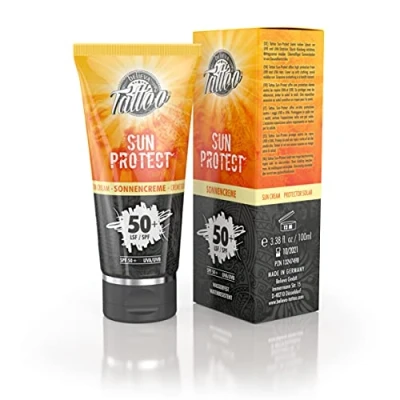 Afbeelding van Believa Tattoo Sun Protection SPF 50+ (UVB +50 UVA +95) Cream for Protecting Tattoos 100 ml