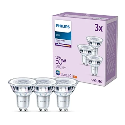 Image de Philips Classic LED Spot GU10 Koelwit Licht 50 W 3 Spots